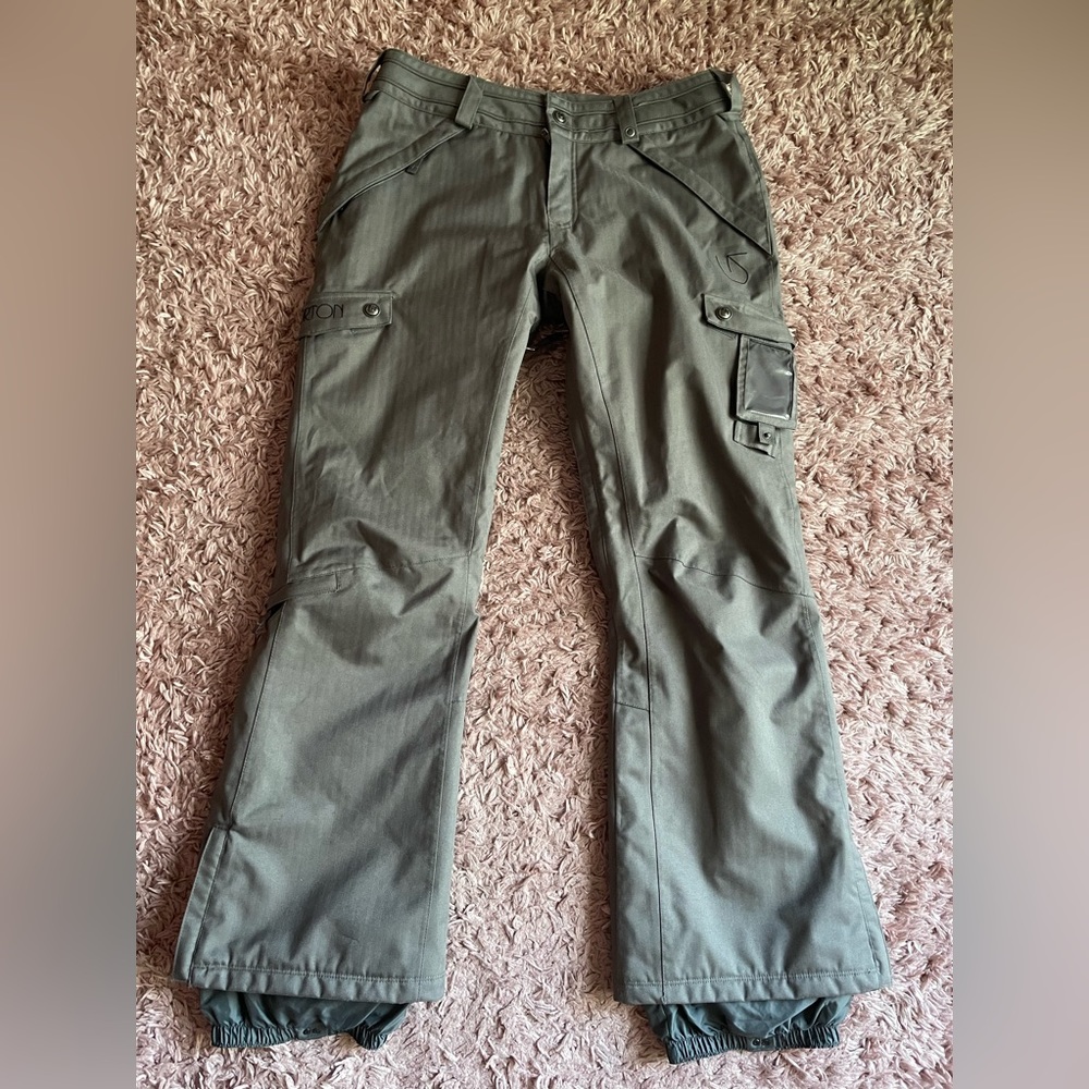 Burton DryRide Women Gray Snowboarding Pants Size M Snow Ski Cool Flavors